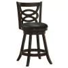 CoasterEssence 101929 Calecita - Wood Swivel Counter Stool (Set of 2) - Cappuccino