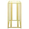 CoasterEssence 723609 Adri - Glass Top Entryway Sofa Console Table - Matte Brass