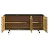 Coaster Fine Furniture 950383 Aminah - 3 Door Wood Accent Cabinet - Natural And Black