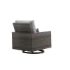 New Classic G2746-21S Bungalow - Patio Swivel Club Chair With Accent Pillow (Set of 2) - Gray