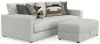 Jackson Furniture Industries 2405/36/37/77/3-11 Jackson Furniture Industries 2405/36/37/77/3-11 Trevor - 2 Piece Extra Deep Oversized Sofa With 1 Included Storage Cocktail Ottoman - Chalk