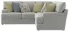 Jackson Furniture Industries 2340/62/42-28 Jackson Furniture Industries 2340/62/42-28 Stockbridge - 2 Piece Sectional With Comfort Coil Seating And 9 Accent Pillows Included - Slate