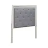 Liberty Furniture 781-BR13HU Liberty Furniture 781-BR13HU Reflections - Queen Upholstered Panel Headboard With Lights - Pearl White