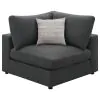 CoasterEssence 551325 Serene - Upholstered Corner - Charcoal