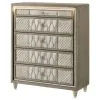 Coaster Fine Furniture 222665 Lorient - 5-Drawer LED Chest Of Drawers - Ivory And Camel