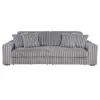 Coaster Fine Furniture 600536PB1 Jacana - LAF Power Sofa Chaise With 2 Piece Pillow, Box 1 of 2 - Gray