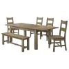 Coaster Fine Furniture 192921-S6 Cardova - 6 Piece Extension Table Dining Set - Vineyard Oak