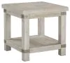 Ashley Furniture T757-3 Carynhurst - Rectangular End Table - White Wash Gray