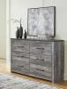 Ashley Furniture B1290/31/36/44/71/98/92(2) Ashley Furniture B1290/31/36/44/71/98/92(2) Bronyan - Queen Panel Bed - 7 Pc. - Dresser, Mirror, Chest, Queen Bed, 2 Nightstands - Dark Gray