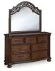 Ashley Furniture B764B1 Lavinton - Dresser And Mirror - Brown