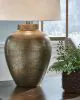 Ashley Furniture L207494 Madney - Metal Table Lamp - Antique Gold Finish
