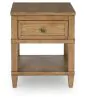 Ashley Furniture T655-3 Sharlance - Rectangular End Table - Light Brown