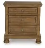 Ashley Furniture PCB779-92 Feddinger - Two Drawer Night Stand - Medium Brown