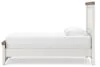 Benchcraft® B4615B2 Savonport - Twin Panel Bed - White / Brown