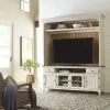 Liberty Furniture 652-ENT-OEN Farmhouse Reimagined - Entertainment Center - Antique White / Chestnut Tops
