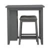 Liberty Furniture 942-CD-3CTS Liberty Furniture 942-CD-3CTS Brook Creek - 3 Piece Counter Set - Gray