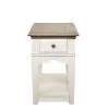 Riverside Furniture 59513 Riverside Furniture 59513 Myra - Chairside Table - Natural / Paperwhite