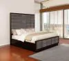 CoasterElevations 223261KE Durango - Wood Eastern King Panel Bed - Smoked Peppercorn