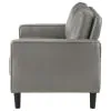 Coaster Fine Furniture 508366 Ruth - Upholstered Track Arm Loveseat - Gray