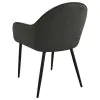 Coaster Fine Furniture 115593 Emma - Fabric Upholstered Dining Arm Chair (Set of 2) - Charcoal