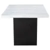 Coaster Fine Furniture 115511-S5G Sherry - 5 Piece Rectangular Marble Top Dining Table Set - Gray