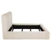 Coaster Fine Furniture 306141KW Rebecca - Faux Fur Upholstered California King Bed - Cream