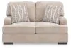 Benchcraft® 5990235 High Profile - Loveseat - Taupe