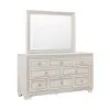 Pulaski Furniture P269-BR-K7 Camila - Dresser and Mirror - Cream