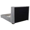 Coaster Fine Furniture 315928KE Rennes - Upholstered Eastern King Wingback Platform Bed - Gray