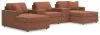 Ashley Furniture 92102S44 Ashley Furniture 92102S44 Modmax - 5-Piece Pit Sectional With Storage Consoles - Spice