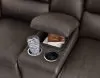 Ashley Furniture U1310096 Boxmere - Dbl Power Reclining Loveseat with Console - Storm