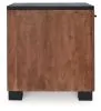 Ashley Furniture T737-7 Kallari - Chair Side End Table - Warm Brown / Black