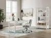 Ashley Furniture H742/34/01A/70 Robbinsdale - 3 Pc. - Home Office Desk, Home Office Desk Chair, Bookcase - Antique White