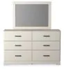 Ashley Furniture B2588B1 Stelsie - Dresser, Mirror - White
