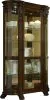 Pulaski Furniture 102003 PFC Curios - Lighted Curved Front 4 Shelf Curio Cabinet - Maple Brown