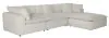 Jackson Furniture Industries 4445/31/59/28/4-11 Jackson Furniture Industries 4445/31/59/28/4-11 Posh - 4 Piece Modular Sectional With 1 Armless, 2 Corners, 1 Cocktail Ottoman - Porcelain