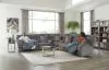 Jackson Furniture Industries 35/91/99/98-88 Jackson Furniture Industries 35/91/99/98-88 Ashland - 3 Piece Manual Reclining Sectional With 4 Lay Flat Reclining Seats - Granite