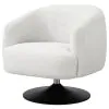 CoasterElevations 905739 Dave - Upholstered Barrel Back Swivel Club Chair - Beige