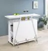 Coaster Fine Furniture 182355 Araceli - Freestanding LED Home Bar Cabinet - White High Gloss