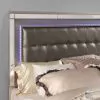 Furniture of America CM7977SV-EK-BED Brachium - Eastern King Bed - Silver
