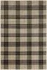 Furniture of America RG8184M Kendrick - 5' x 7' Plaid Area Rug - Charcoal / Light Brown