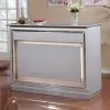 Furniture of America CM3452BT Alena - Bar Table With LED Touch Light & Mirror - Silver