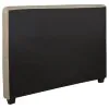 CoasterEssence 300007QB1 Chloe - Upholstered Queen Panel Headboard - Oatmeal