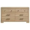 Coaster Fine Furniture 223113 Arielle - 6-Drawer Bedroom Dresser Cabinet - Light Oak