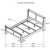 Coaster Fine Furniture 202441FB1 Louis Philippe - Full Headboard & Footboard, Box 1 of 2 - White