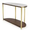Riverside Furniture 28515 Riverside Furniture 28515 Emery - Demilune Sofa Table - Smoked Cherry