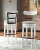 Ashley Furniture D546-530 Ashley Furniture D546-530 Valebeck - Tall UPH Swivel Barstool - White