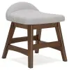 Ashley Furniture H615-01 Lyncott - Home Office Desk Chair - Light Gray / Brown