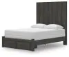 Ashley Furniture PCB3370B4 Ashley Furniture PCB3370B4 Fraluna - Queen Panel Storage Bed - Charcoal
