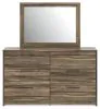 Ashley Furniture PCB2005B1 Ashley Furniture PCB2005B1 Elbrim - Dresser And Mirror - Brown